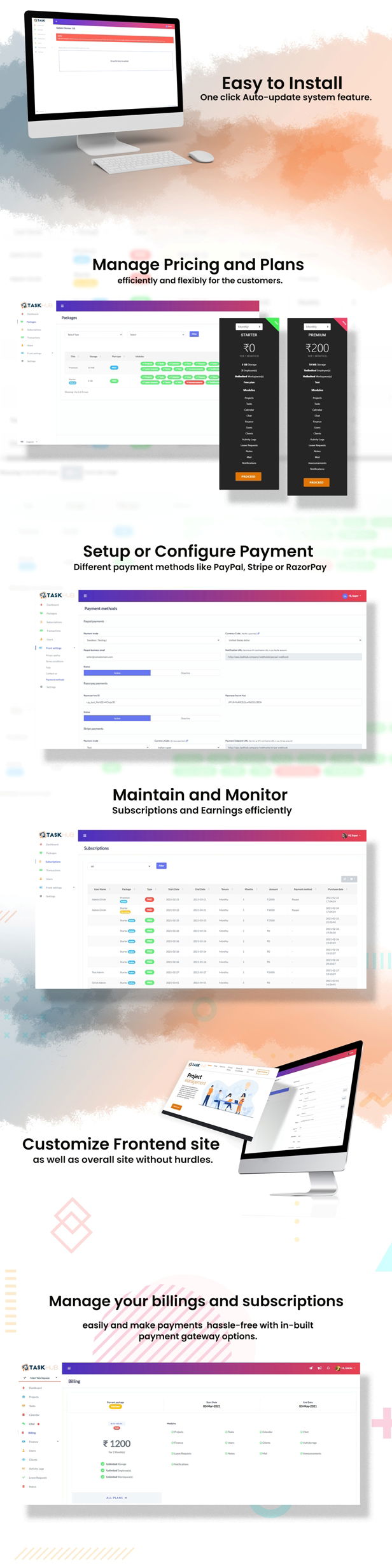 3 - some-of-the-salient-features - Taskhub SaaS - v1.0