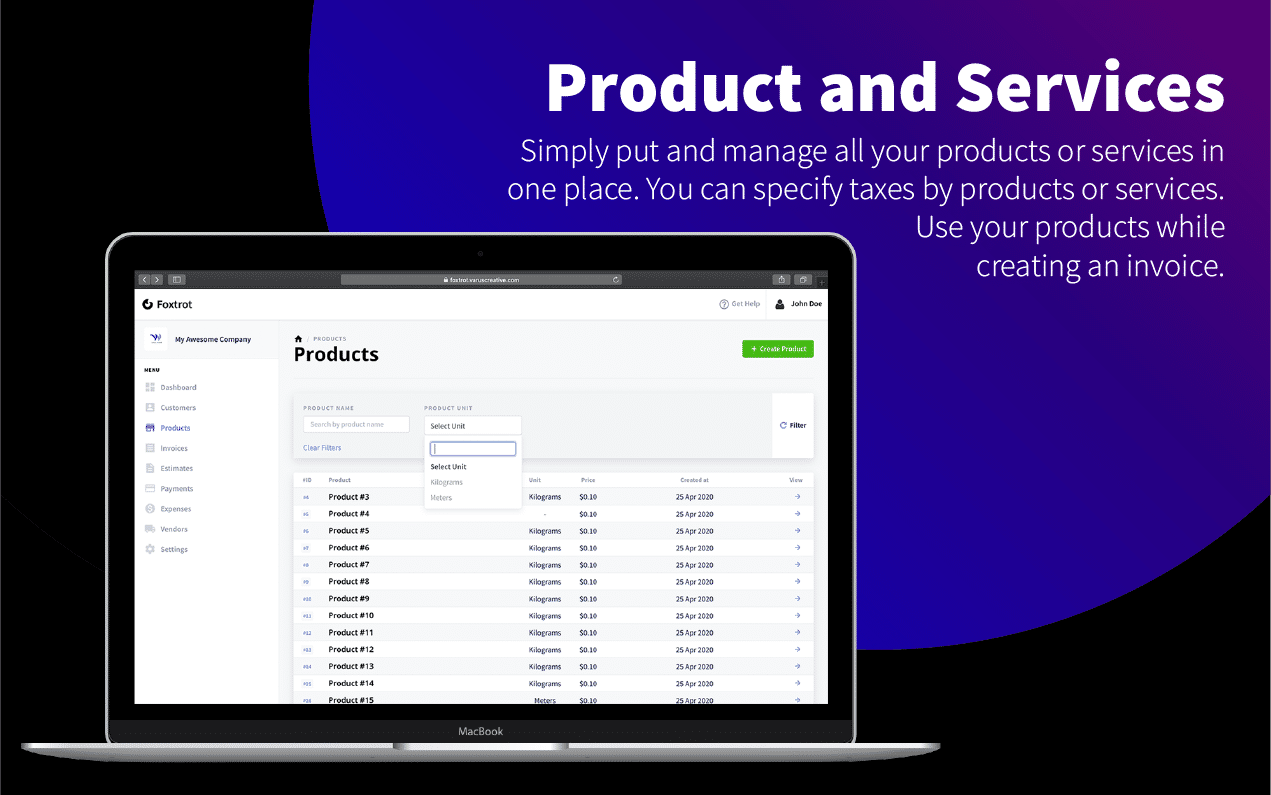 Foxtrot SaaS - Customer, Invoice and Expense Management System - 8