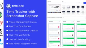 Timelock - Project Management System With Screenshot Capture