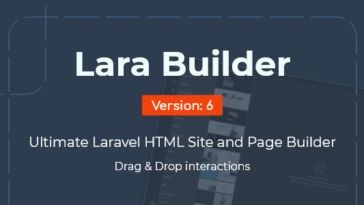 LaraBuilder - Laravel Drag&Drop SaaS HTML site builder