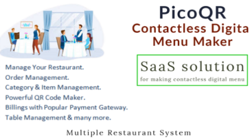 PicoQR - (SaaS) Contactless Digital Restaurant QR Menu Maker