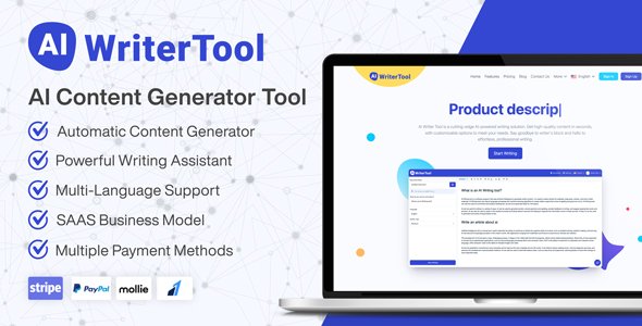 AIWriterTool - AI Content Generator Tool And Writing Assistant (SAAS)