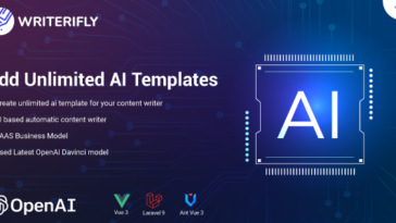 Writerifly - OpenAI Writer Assistant With Dynamic Writing Templates (SAAS)