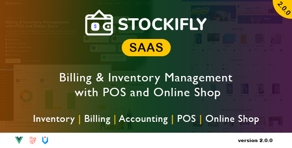 Stockifly SAAS - Billing & Inventory Management with POS and Online Shop