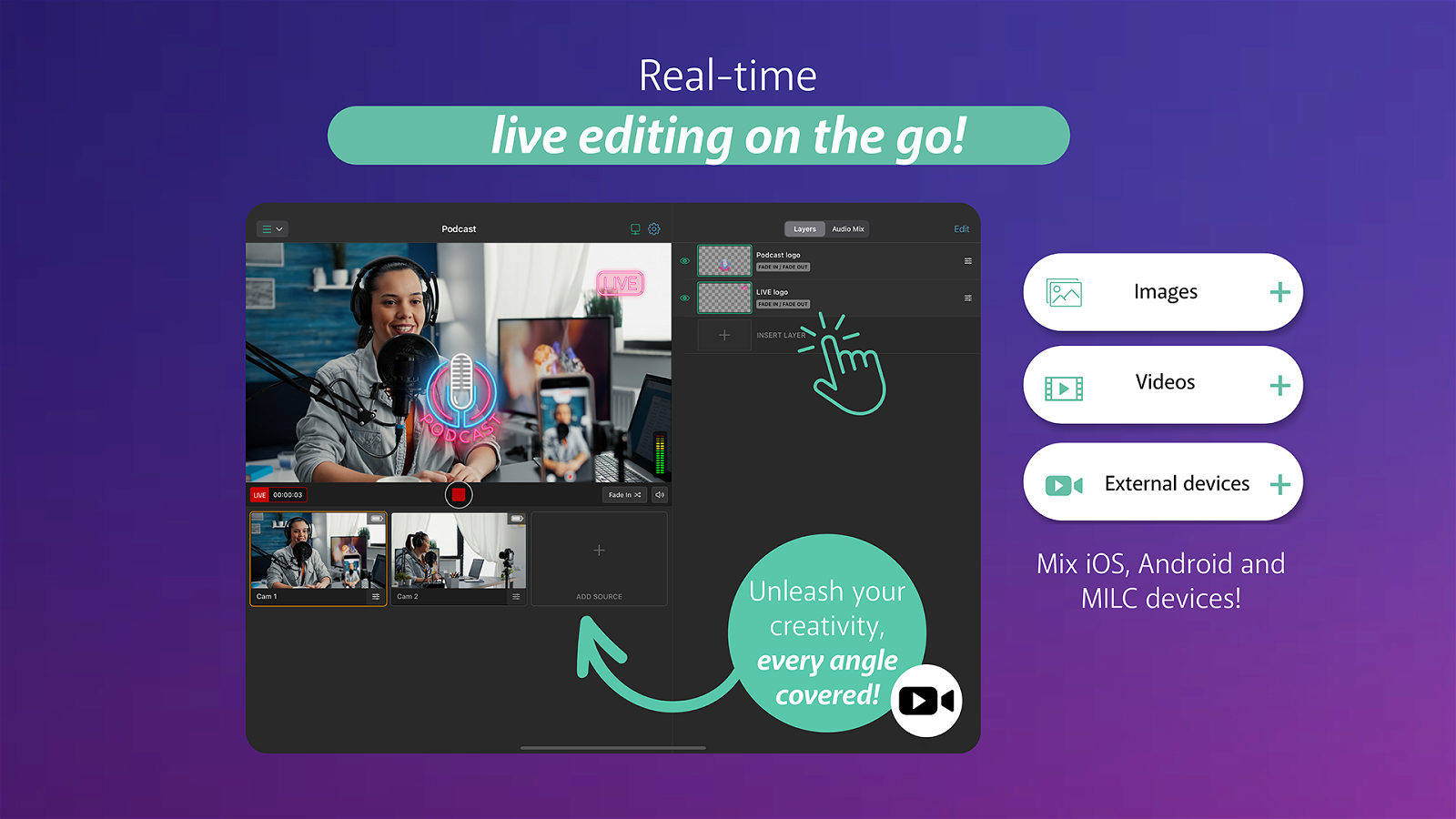 Real-time editing