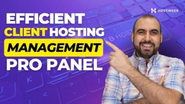 Efficient Client Management with Hostinger's Pro Panel! 🚀