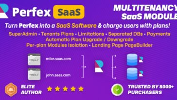 SaaS module for Perfex CRM - Multitenancy support