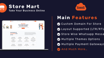 StoreMart SaaS - Online Product Selling Business Builder SaaS