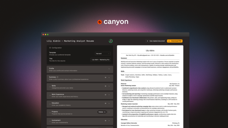 Canyon | AppSumo