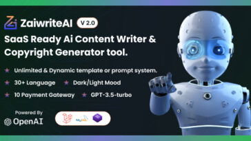 ZaiwriteAI - Ai Content Writer & Copyright Generator tool With SAAS.