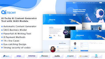 AI-Techy - AI Content Generator Tool with SAAS Module