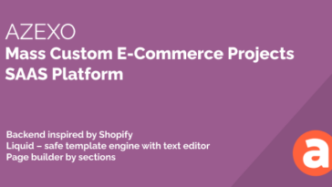 AZEXO - Mass custom eCommerce projects platform (SAAS)