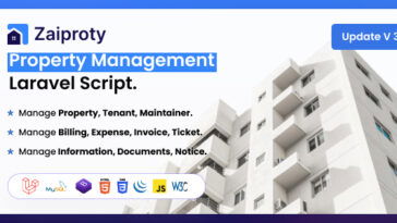 Zaiproty - Property Management Laravel Script