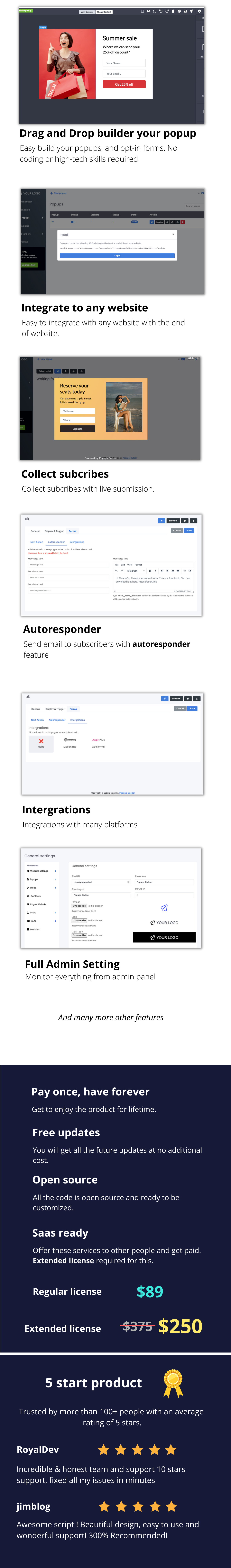 Image depicting popup-builder interface