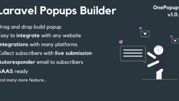 OnePopups - Laravel Popups Builder SAAS