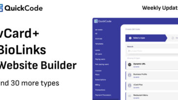 QR Code Generator BioLinks vCard SaaS