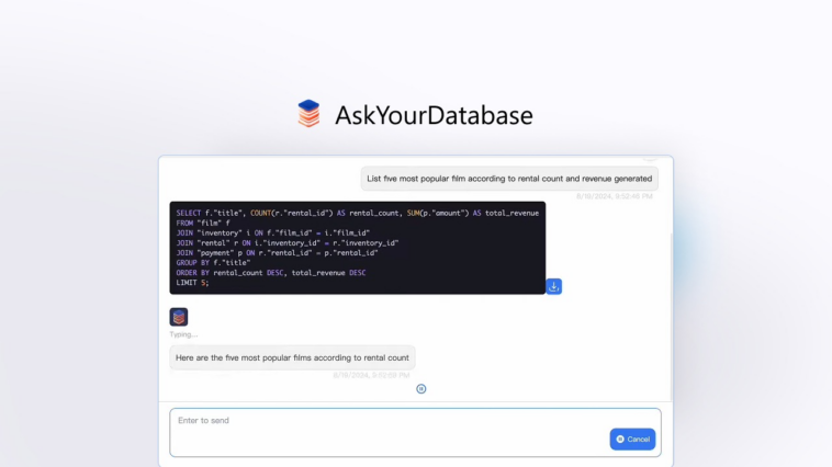 AskYourDatabase | AppSumo